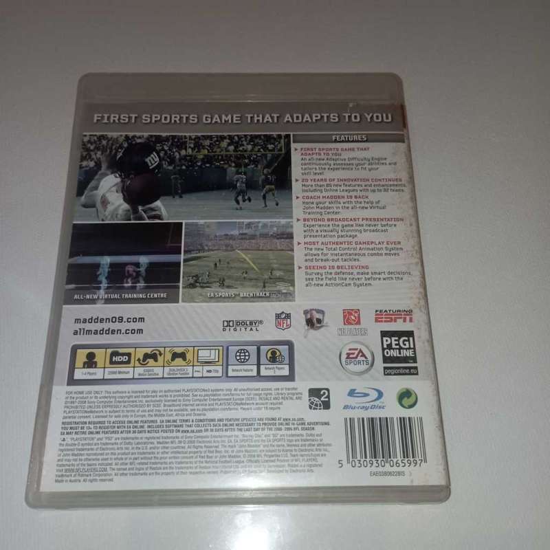 Madden NFL 09 [PS3]  **CIB**